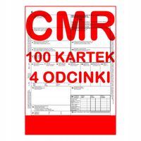 cmr list przewozowy 100 kartek - 4 odcinki - 25 kompletów