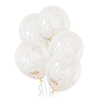 Balony z konfetti styropianowe kulki 12cali 3szt