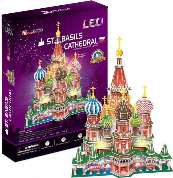 puzzle 3d led katedra św.basils zdjęcie 1