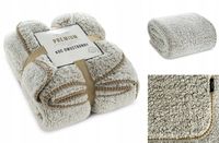 Koc Narzuta 150x200 Sherpa Eurofirany Gruby 250gsm Na Prezent Designerska