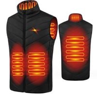 KAMIZELKA OGRZEWANA POWER BANK NA ZIMĘ CIEPŁA MOZOS HV1 CZARNA ROZMIAR