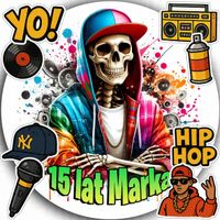OPŁATEK NA TORT 20CM - MUZYKA HIP HOP DEKORACJA URODZINOWA + IMIĘ 15CM 18CM