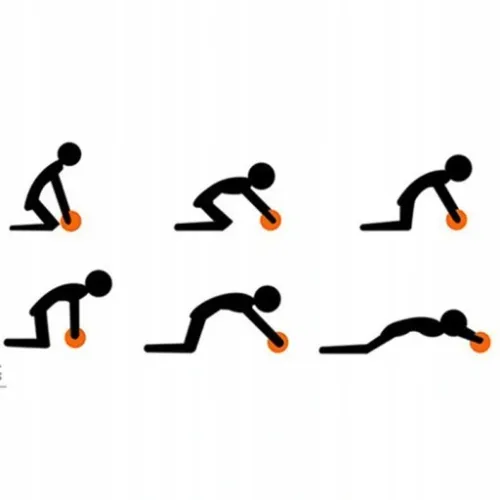 ROLLER KÓŁKO do ćwiczeń mięśni brzucha CROSSFIT na Arena.pl