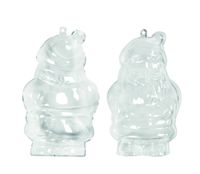 OZDOBA AKRYLOWA ŚWIĘTY MIKOŁAJ 13,5 CM 2 SZT 52128