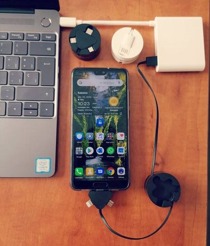 Kabel zwijany 3w1 micro USB, typ c, lightning na Arena.pl