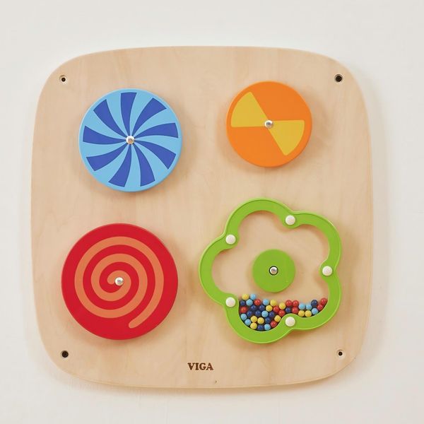 VIGA Drewniany Panel Ścienny - Wirujące Wzory zdjęcie 3