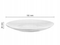 6x SPODEK 15,5 cm , TALERZYK DESEROWY, UNIWERSALNY