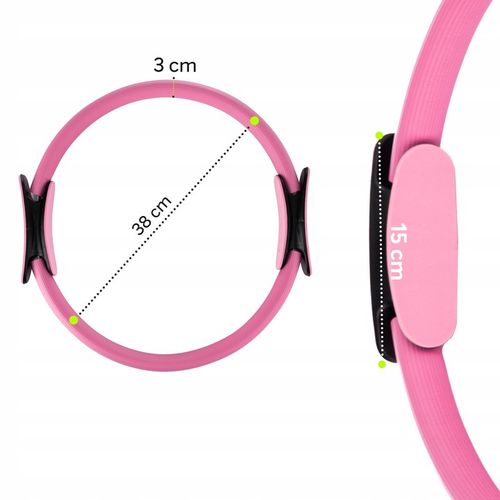 Obręcz do Jogi Pilates Ćwiczeń FIZYO Pierścień Ring Kółko Fitness Koło 38cm na Arena.pl