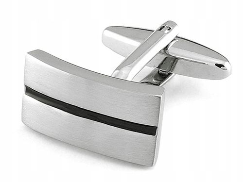 STALOWE SPINKI + PUDEŁKO Metalowa Spinka do Mankietów Koszuli Męska d6-12 na Arena.pl