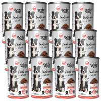 KARMA DLA PSA – MOKRA KARMA WOŁOWINA KAWAŁKI W SOSIE 12x1250g | TufTuf