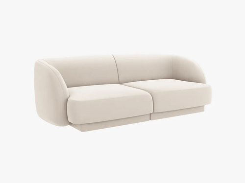 SOFA 2-OSOBOWA MILEY WELUR BEŻ na Arena.pl