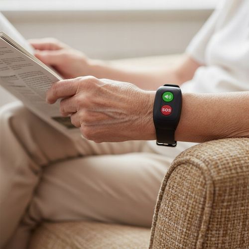 OPASKA DLA SENIORA LOKALIZATOR GPS CZUJNIK UPADKU TĘTNO PRZYCISK SOS na Arena.pl