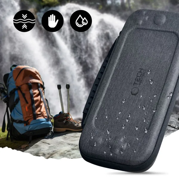 etui tech-protect hardpouch na nintendo switch 2 - szare zdjęcie 4