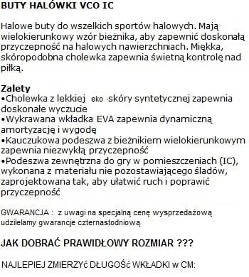 Halówki VCO IC 1m5517e r.41 na Arena.pl