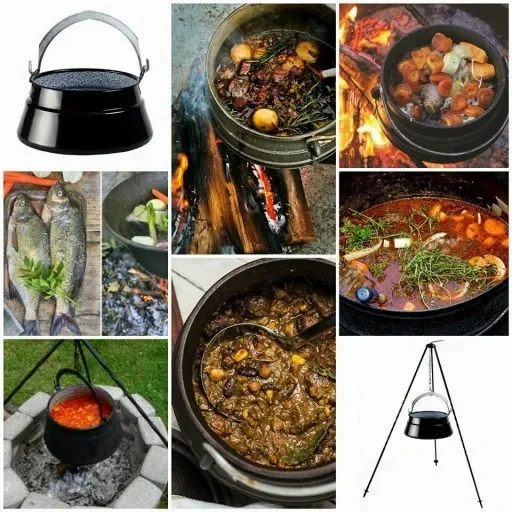 KOCIOŁEK WĘGIERSKI EMALIOWANY 10L GRUBA STAL zdjęcie 2