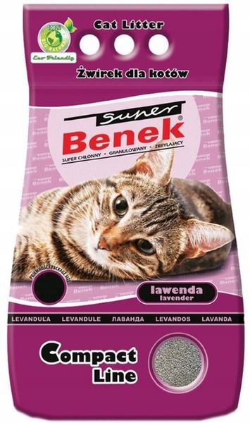 SUPER BENEK Żwirek Compact Lawenda 10l zdjęcie 5