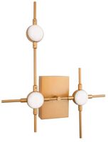 Ścienna lampa ledowa Azul do przedpokoju 7,2W kinkiet złoty