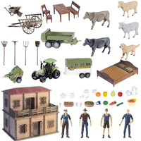 Duża Farma Gospodarstwo Zwierzątka Rolnicy Gosposia Akcesoria Duży Zestaw