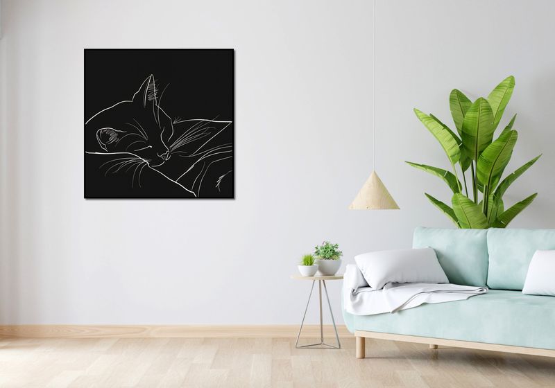 Plakat 90x90cm Nocny Spokój zdjęcie 4