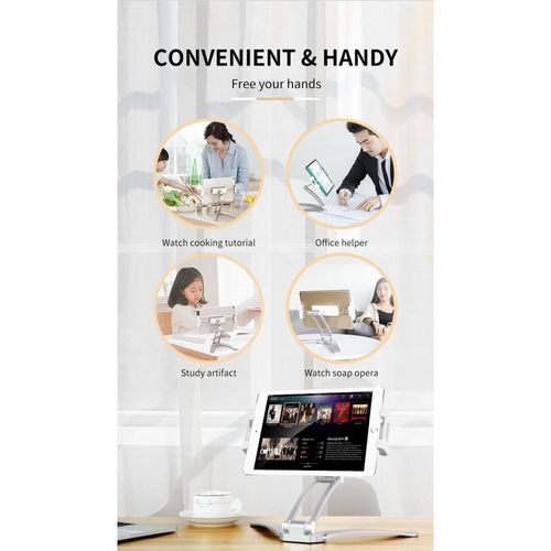 ROCK UNIVERSAL STAND HOLDER SMARTPHONE & TABLET SILVER na Arena.pl