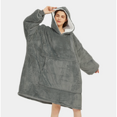 Ciepły koc TV Bluza z rękawami Narzuta Szlafrok 160x85