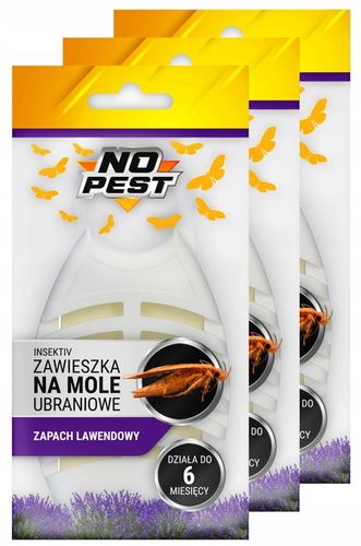 LAWENDOWA ZAWIESZKA ŚRODEK NA MOLE UBRANIOWE ODZIEŻOWE NO PEST (5 SZT) na Arena.pl