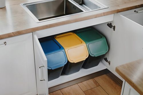 3x Kosz na Śmieci Pojemnik do Segregacji Odpadów do Kuchni BINI 25L +Filtry na Arena.pl