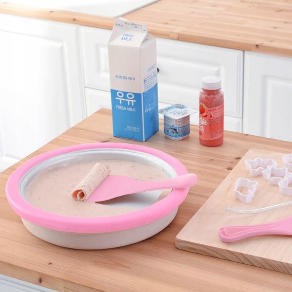 Maszyna Do Lodów Tajskich 6 Foremek 2 Szpachelki Pomysł na Prezent zdjęcie 13