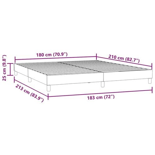 Łóżko typu Box Spring bez materaca Różowe 180x210 cm Aksamit na Arena.pl