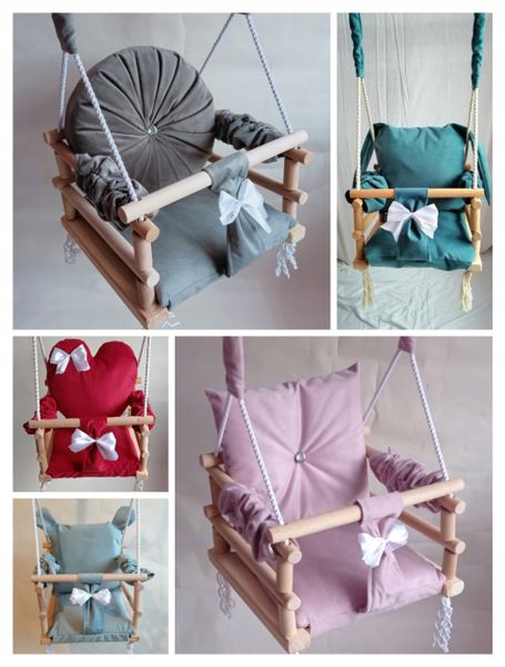 HUŚTAWKA 3w1 DLA DZIECI RÓŻOWY DO DOMU OGRÓD POKÓJ zdjęcie 6