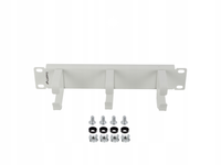 Organizer kabli 10" Lanberg 1U poziomy, 3 uchwyty, szary (AK-1702-S)