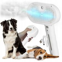 SZCZOTKA PAROWA DLA KOTÓW I PSÓW DO CZYSZCZENIA SIERŚCI PSA I KOTA - BIAŁA