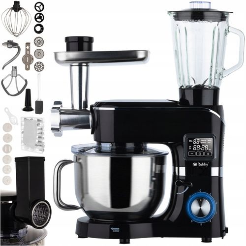 Robot Planetarny Kuchenny z Podgrzewaną Misą 6,2l Wielofunkcyjny Blender na Arena.pl