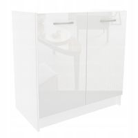 Szafka kuchenna Zlewozmywakowa 80 Biały połysk