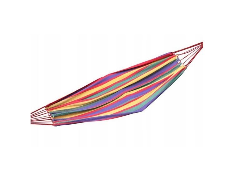 Hamak ogrodowy pojedynczy 80 x 200 cm Jednoosobowy zdjęcie 5