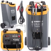 PROSTOWNIK SAMOCHODOWY Z ROZRUCHEM AKUMULATOROWY 600A 12/24V ROZRUCH MOCNY