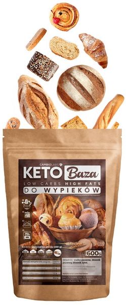 MIESZANKA KETO CHLEBOWA, BAZA DO WYPIEKÓW Chleb, pizza, bułki, pieczywo zdjęcie 4
