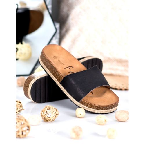 Modne Czarne Klapki r.39 na Arena.pl