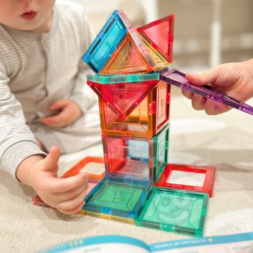 WOOPIE Magnetyczne Klocki Konstrukcyjne Montessori 3D na Arena.pl