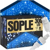 SOPLE LAMPKI CHOINKOWE 300 LED 15,2 M ZEWNĘTRZNE ŚWIĄTECZNE ŚWIATEŁKA FLASH