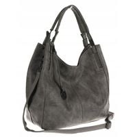 Tommasini Torebka Damska Listonoszka Duża Torba Shopper Worek 2692 Szara