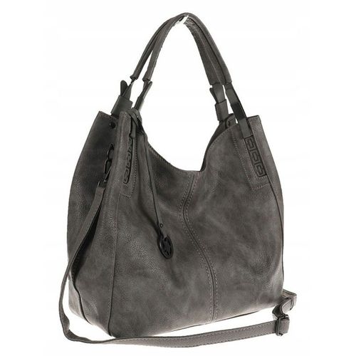 Tommasini Torebka Damska Listonoszka Duża Torba Shopper Worek 2692 Szara na Arena.pl