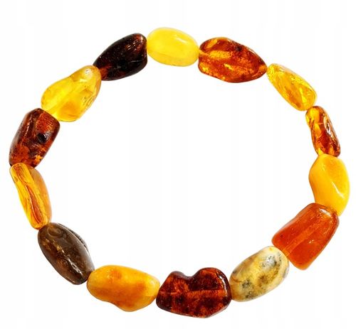 BRANSOLETKA BURSZTYNOWA dla DZIECI Na ZĄBKOWANIE na Arena.pl
