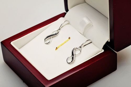 Złote kolczyki KBD3873 - Diament na Arena.pl