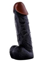 dildo realistyczne toyjoy prince of namibia pvc czarny 20 cm