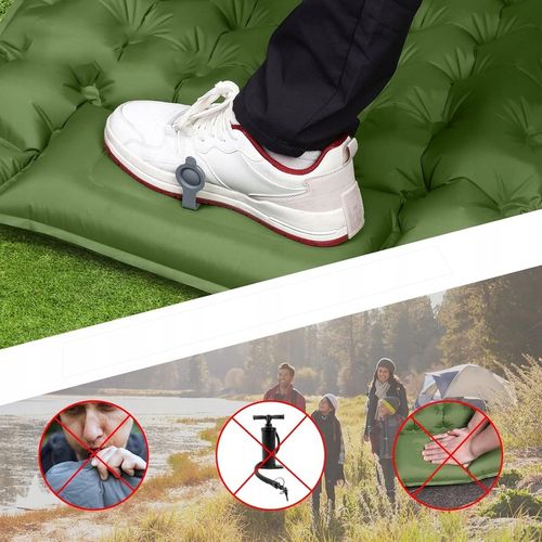 MATA SAMOPOMPUJĄCA KARIMATA DMUCHANA MATERAC 200X70X10CM zPODUSZKĄ MATERAC na Arena.pl