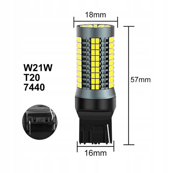 ŻARÓWKA W21W T20 LED XSTORM DRL WSTECZNEGO COFANIA zdjęcie 3