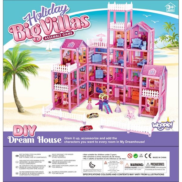WOOPIE Mega Willa Domek dla Lalek LOVELY HOUSE 194 el. zdjęcie 18