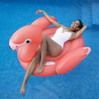 Materac Dmuchany Flaming GIGANT na Basen Plażę Uchwyty 168x120cm Bestway