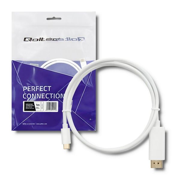 Qoltec Kabel USB 3.1 typ C męski/ HDMI A męski | 4K | Alternate mode | 1m zdjęcie 2